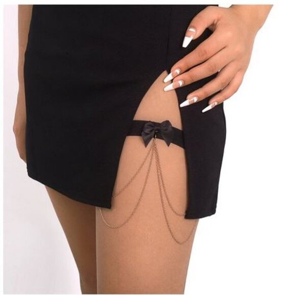 📢Clearance📢New Lot 2 SEXY Women's Leg Accessories in Silver& Gold-Chain Tassel - Picture 3 of 14